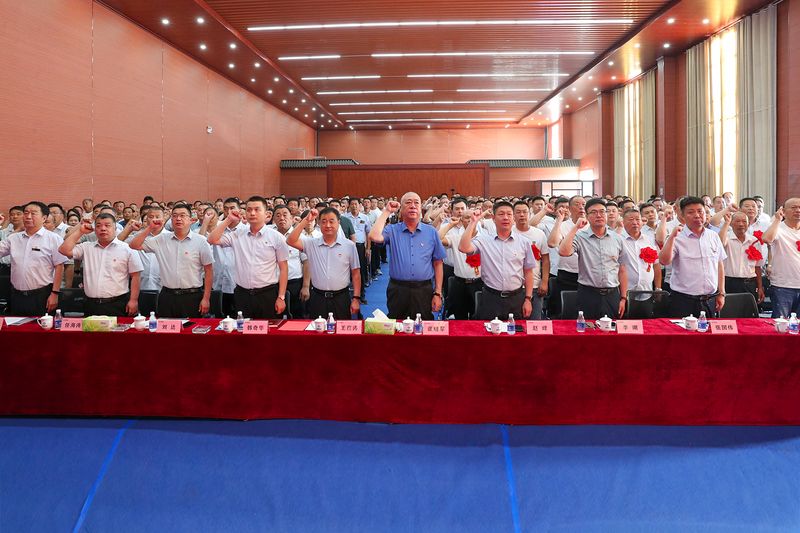 党旗红，企业兴｜河南1929cc党委结合处所党委隆沉进行庆祝建党102周年暨赞美大会